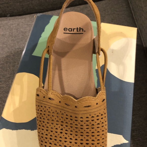 Earth espadrilles Buran Azalea in Bone Brown size 7.5 - Picture 3 of 7